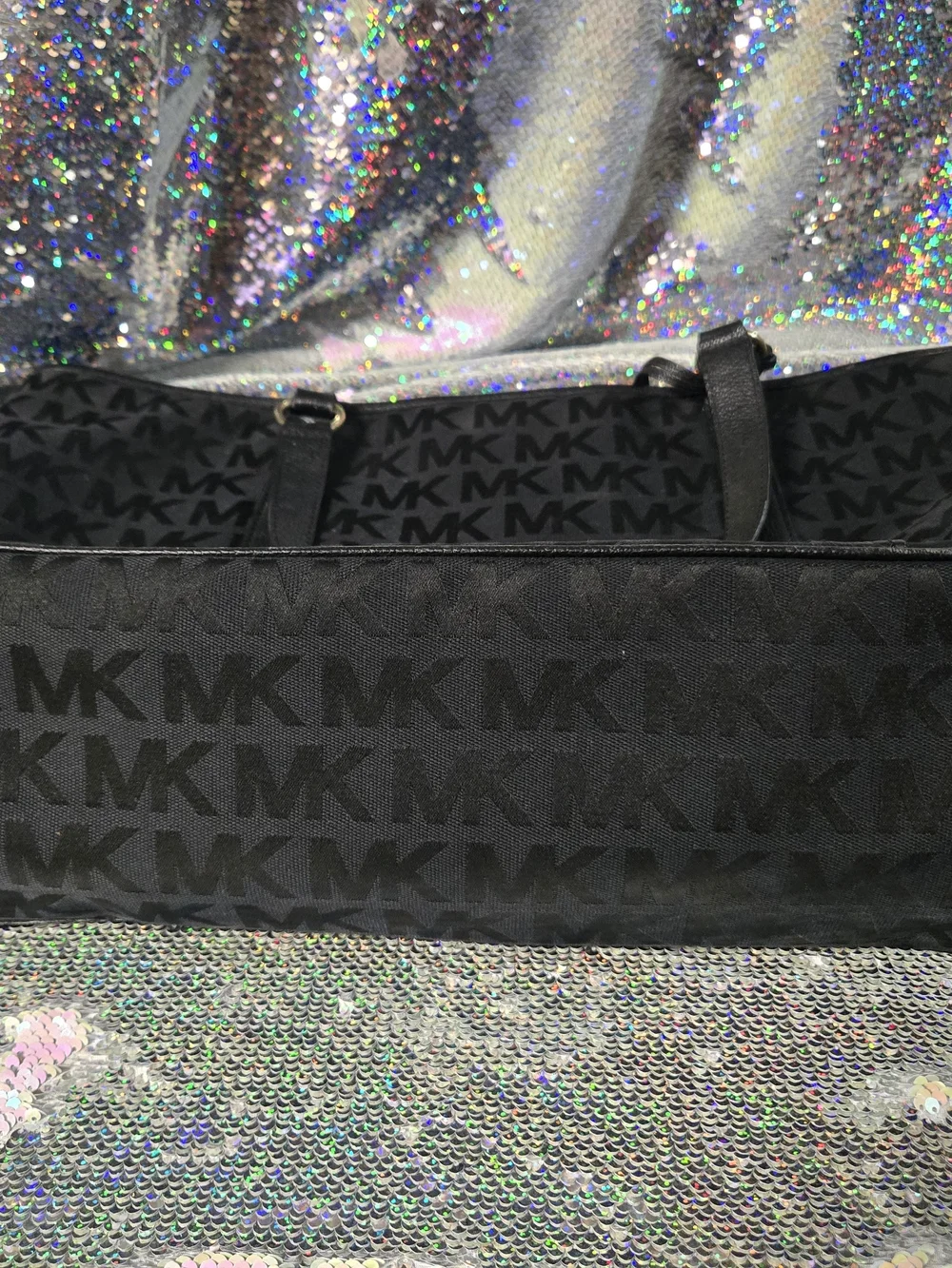 Michael Kors Black Monogram Tote